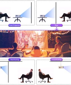 8500Lumens Portable Projector for Home Theater Entertainment, Full HD 1080P Supported Mini Projector HDMI AV USB TV Stick Supported 25 71i6MbsnLFL