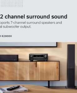 Denon AVR-X2800H 7.2 Ch Receiver (2022 Model) - 8K UHD Home Theater AVR (95W X 7), Wireless Streaming via Built-in HEOS, Bluetooth & Wi-Fi, Dolby Atmos, DTS Neural:X & DTS:X Surround Sound 11 71i6cJzZXL