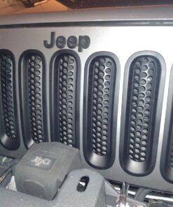 Hooke Road for Jeep Wrangler JK Grill Inserts, Matte Black Front Mesh Grille Cover Guard Clip-in for Jeep JK Wrangler & Wrangler Unlimited 2007-2018 Accessories 36 71i6pjNTGlL