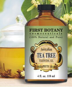 Australian Pure Tea Tree Essential Oil - 4 Fl.oz. with Glass Dropper 100% Natural Therapeutic Oil to Help in Fighting Dandruff, Acne, Toenail Fungus, Yeast Infections, Cold Sores & More. 23 71i6rNwxTxL