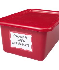 Avery Name Badge Labels, Red Border, 2-1/3" x 3-3/8", 100 Badges (5143) 1 13 71i7DZvRLdL