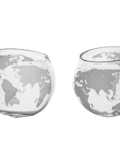 Prestige Decanters Etched Globe Whiskey Glasses -Rocks Glass for Rum, Tequila, Scotch, Glasses- Whiskey Gifts - 10oz Cocktail or Old Fashioned Glass (Set of 2) - Unique Bar Decor & Bourbon Gifts from 2 Count (Pack of 1) 15 71i7OdZxleL