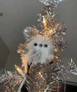 Kurt Adler C2289 5.1" Silver Hanging Owl Christmas Ornament 2 Assorted 39 71i8diz 1nL