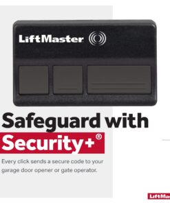 LiftMaster 373LM Security+ 3-Button Garage Door Opener Remote Control with Visor Clip - Pack of 1 18 71i8xCKYc L