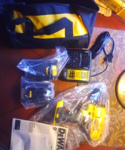 DEWALT 20V Max Cordless Drill / Driver Kit, Compact, 1/2-Inch (DCD771C2), Dewalt Yellow Compact Drill/Driver 61 71i8xNopszL