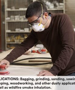 3M Personal Protective Equipment Particulate Respirator 8210, N95, Smoke, Dust, Grinding, Sanding, Sawing, Sweeping, 20 Count (Pack of 1) 20 Count (Pack of 1) 31 71i9QXAu1L