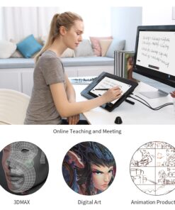 Drawing Tablet with Screen GAOMON PD1560 Drawing Monitor Art Tablet with Adjustable Stand, 10 Shortcut Keys, 15.6-inch Graphics Tablet for Mac, Windows PC 16 Inch PD1560 Classic 41 71i9bVaOpL