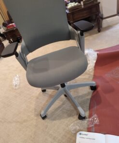 CLATINA Swivel Executive Computer Chair with 3D Armrest and Lumbar Support, Adjustable Ergonomic Fabric Backrest Task Chair for Home Office Conference Room 1 pack-No headrest Black-fabric 35 71iAKQ9xgsL