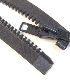 Alternative view of Zipper 60" Inch YKK, Black, #10, Seperating Zipper, Double Metal Slider, Boat Canvas 60 inch