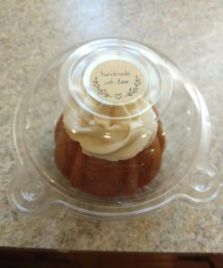 Hewnda 100 Pack Plastic Single Individual Cupcake Muffin Dome Holders Cases Boxes Cups Pods,Great for parties or cake/muffin sales 40 71iBVMAcwLL