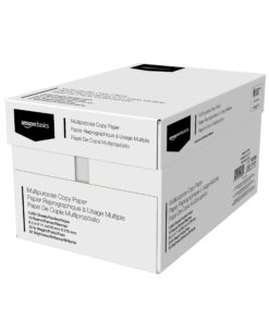 Amazon Basics Multipurpose Copy Printer Paper, 8.5" x 11", 20 lb, 10 Reams, 5000 Sheets, 92 Bright, White 10 Reams | 5000 Sheets 14 71iBaTGlfzS