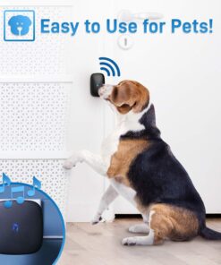 Dog Bell for Potty Training - Touch Activated Wireless Dog Door Bell for Puppy Training - Waterproof Pet Training Bell w/Over 1000-Feet Range, 50 Door Chimes, 4 Adjustable Volume Levels, LED Flash 12 71iCBZbWvsL 1