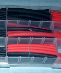 Ginsco 270Pcs 3:1 Shrink Ratio Dual Wall Adhesive Lined Heat Shrink Tubing Tube 6 Size: 3/8",1/4",3/16",1/8",3/32",1/16", 2 Color KIT Black Red 270 43 71iCZxVmmGL