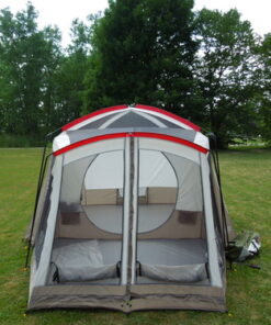 Wenzel Klondike 8 Person Water Resistant Tent with Convertible Screen Room for Family Camping Grey/Taupe 68 71iDLhaCV9L