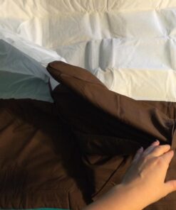 Nestl Dark Brown Bed Skirt Queen Size - Queen Bed Skirt 14 Inch Drop - Brushed Microfiber Bed Skirts - Hotel Quality Pleated Bed Skirt - Shrinkage & Fade Resistant 31 71iDNYztSlL