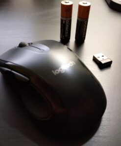 Logitech M510 Wireless Computer Mouse – Comfortable Shape with USB Unifying Receiver, with Back/Forward Buttons and Side-to-Side Scrolling, Dark Gray 54 71iE1rIgK7L