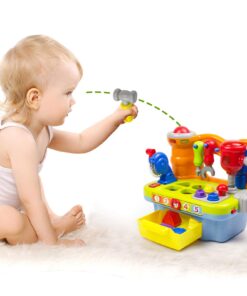 Woby Multifunctional Musical Learning Tool Workbench Toy Set for Kids with Shape Sorter Tools 14 71iEP3kBrFL