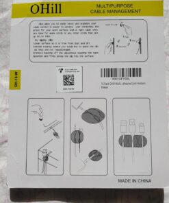 Cable Clips, OHill 16 Pack White Self Adhesive Cord Holder, Ideal Cable Management Cord Organizer Wire Keeper for Phone Charger, Computer, Desk, Home, Office, Car, Nightstand 54 71iFBqJmIDL