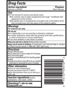 Compound W Wart Remover Maximum Strength One Step Pads, 14 Medicated Pads 14 Count (Pack of 1) 40 71iGQz5VByL