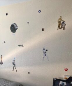 RoomMates RMK1586SCS Star Wars Classic Peel and Stick Wall Decals 1.5 " x 1.25 " to 9 " x 9 " 25 71iI5ORNd L