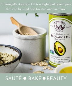 La Tourangelle, Avocado Oil, All-Natural Handcrafted from Premium Avocados, Great for Cooking, as Butter Substitute, and for Skin and Hair, 16.9 fl oz 34 71iIC74mXCL