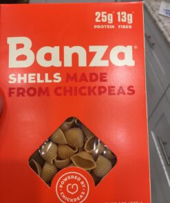 Banza Chickpea Pasta, Variety Pack (2 Penne/2 Rotini/2 Shells) - Gluten Free Healthy Pasta, High Protein, Lower Carb and Non-GMO - 8 oz (Pack of 6) (2 Penne/2 Rotini/2 Shells) 35 71iINE5vZsL