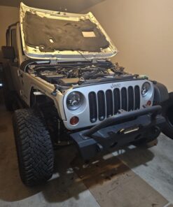 Hooke Road for Jeep Wrangler JK Grill Inserts, Matte Black Front Mesh Grille Cover Guard Clip-in for Jeep JK Wrangler & Wrangler Unlimited 2007-2018 Accessories 35 71iIpLIWcjL