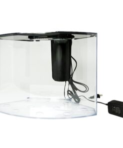 Tetra Crescent aquarium Kit 5 Gallons, Curved-Front Tank With LEDs,black 5-Gallon 21 71iJFFcVHTL