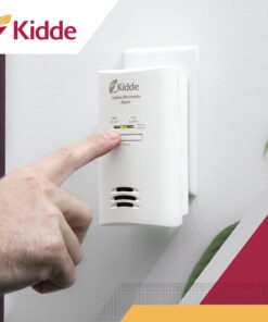 Kidde Carbon Monoxide Detector, Plug In Wall with AA Battery Backup, Test-Hush Button 24 71iJFyX9PwS