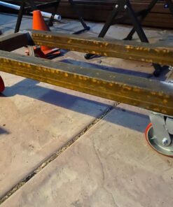 6 Inch - 6" X 2" Industrial Casters - 2 Fixed and 2 Swivel Caster Wheels with Brakes - Cast Iron Plate Casters Set of 4 Heavy Duty - 3500 lb Capacity - Foghorn Construction 2 Brake and 2 Fixed Set 35 71iJJZUXHyL