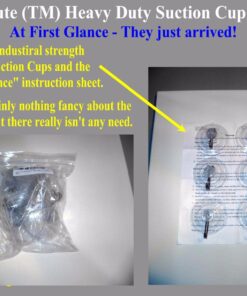 Super Heavy Duty Suction Cup Hook, Powerful Suction Lasts Years, Strong Hanger for Bathroom, Kitchen Accessories, Wreath, Bird Feeder, Christmas Lights and More, Clear, 3 1/4", 6-Pack by SillyCute 23 71iJXN33s6L