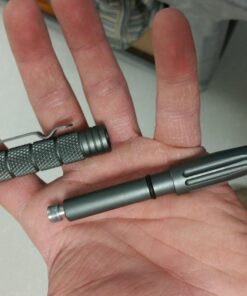 Uzi Tactical Pen UZI-TACPEN2-GM Aircraft Aluminum Tactical Pen Multi-Tool Survival Tool, Glassbreaker, Real Ballpoint Pen Miltary & Police EDC - Gun Metal, Christmas Gift 16 71iJvdfZ25L