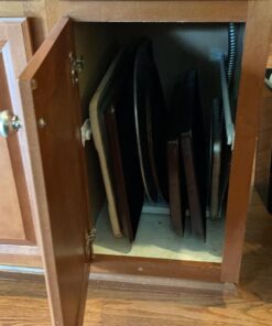 YouCopia StoreMore Adjustable Bakeware Rack, Cookie Sheet Baking Pan and Tray Organizer for Kitchen Cabinet and Pantry Storage, Standard, White 27 71iK3d5bxVL