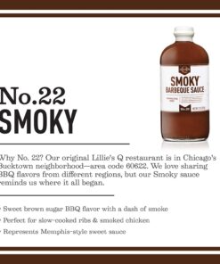 Lillie's Q - Smoky Barbeque Sauce, Gourmet BBQ Sauce, Sweet Brown Sugar BBQ Sauce, Mild Smoky Flavor, Premium Ingredients, Made with Gluten-Free Ingredients (20 oz, 2-Pack) 1.31 Pound (Pack of 2) 10 71iKLW4zRNL