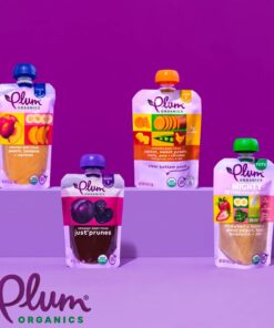 Plum Organics Stage 2 Organic Baby Food - Pear, Spinach, and Pea - 4 oz Pouch (Pack of 12) - Organic Fruit and Vegetable Baby Food Pouch Pear,spinach,pea 17 71iKpHboi6L