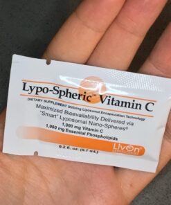 LivOn Laboratories Lypo–Spheric Vitamin C – 30 Packets – 1,000 mg Vitamin C & 1,000 mg Essential Phospholipids Per Packet – Liposome Encapsulated for Improved Absorption – 100% Non–GMO Unflavored 0.2 Fl Oz (Pack of 30) 39 71iLwacEGHL