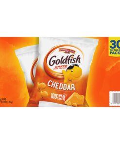Pepperidge Farm Goldfish Cheddar Crackers, 1.5 oz. Snack Packs, 30-count Multi-pack Box Cheddar 30ct 26 71iMI86W2DL