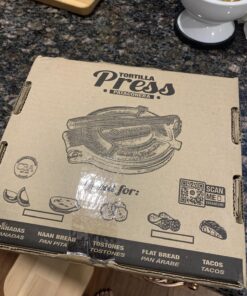 Victoria Cast Iron Tortilla Press, Tortilla and Roti Maker, Made in Colombia, 8 Inches 8" 45 71iMvm6mAL