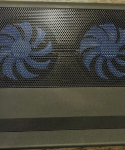 TECKNET Laptop Cooling Pad, Portable Ultra-Slim Laptop Cooler, Gaming Cooling Pad Stand with 2 USB Powered Fans Wind Speed Adjustable, Fits 12-16 Inches (Blue) Blue 67 71iN62cpoaL