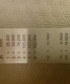 Stainless Steel Ruler and Metal Rule Kit with Conversion Table (Silver, 12 Inch, 6 Inch) Silver 42 71iNM10vFVL