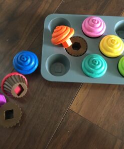 Learning Resources Smart Snacks Shape Sorting Cupcakes,17 Pieces, Ages 18 Months+, Fine Motor, Color & Shape Recognition Single 36 71iOIPlYHOL