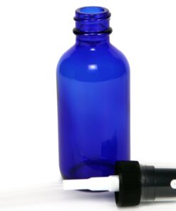 Vivaplex 2 oz Glass Bottles, with Black Fine Mist Sprayers, Cobalt Blue, 12-Count 29 71iOybTBKOL