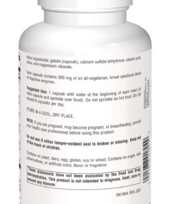 Source Naturals Essential Enzymes 500mg Bio-Aligned Multiple Enzyme Supplement Herbal Defense for Digestion, Gas, Constipation & Bloating Relief - Supports A Strong Immune System - 360 Capsules 360 Count (Pack of 1) 9 71iPGh6dItL