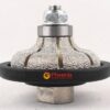 Raizi F20 type Vacuum Brazed F Ogee-Bullnose Diamond Hand Profile Wheel Router Bit for Granite Edge with 5/8"-11 Thread F20(3/4") 43 71iPKSIQP6L