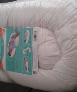 Leachco Snoogle Original Maternity/Pregnancy Total Body Pillow, Ivory 60 Inch 40 71iPgIofCDL