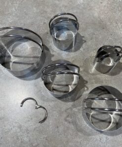 Cookie Cutters Set of 10, 5 sizes round and 5 sizes square Stainless steel Biscuit cutters with handles 37 71iQuRKsroL