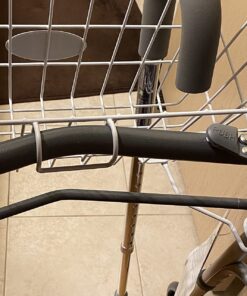 Drive Medical 10200B Walker Basket with Plastic Cup Holder, White 41 71iRpPt7SCL