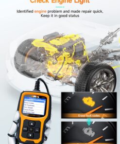 ANCEL AD410 Enhanced OBD II Vehicle Code Reader Automotive OBD2 Scanner Auto Check Engine Light Scan Tool (Black/Yellow) 34 71iStA3jkbL