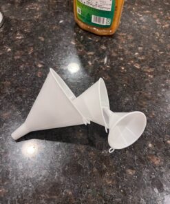 Norpro Plastic Funnel, Set of 3, Set of Three, White 26 71iT0 q67L