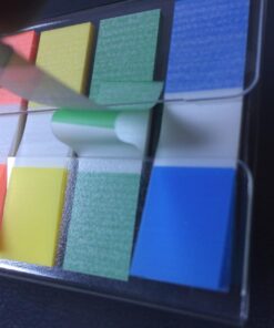 3M Post-It Flags to-Go, 1/2 X 1-3/4, 5-Standard Colors, 100 Flags/Pack (6835Cf) Assorted Primary Colors 18 71iT01 ez5L